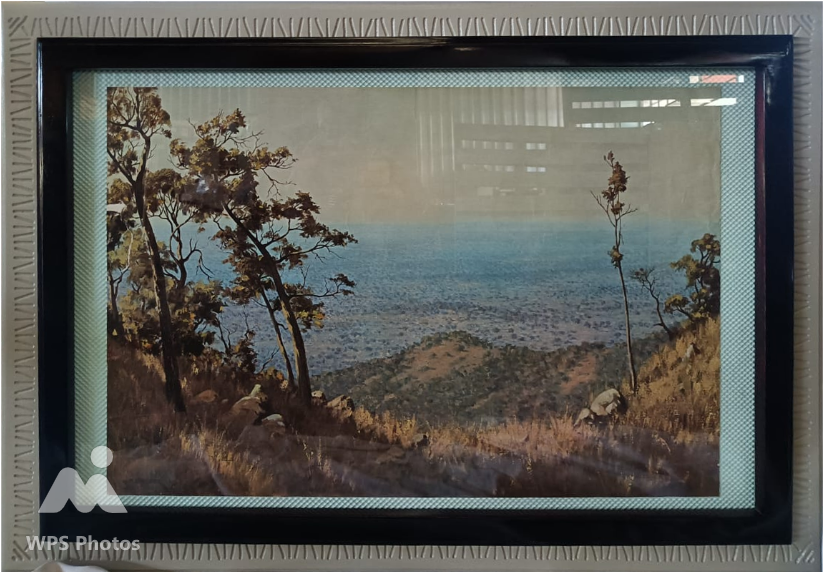 Ernest Kgasoe Original Landscape Painting with Frame